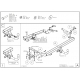 Фаркоп оцинкованный Galia шар C съемный для Toyota RAV4 2006-2013